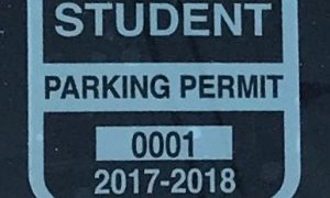 To get a parking permit, you can go to the student services desk in the office and get the required form.