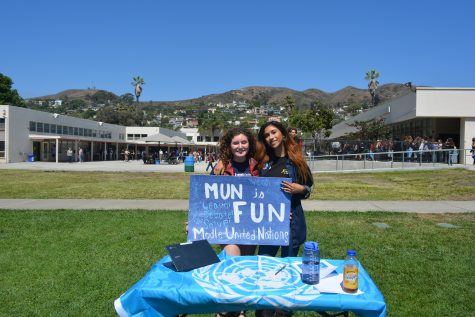 Shira Zaid and Isabelle Mercado promoting their debate club!
Photo by: Hailey Cox