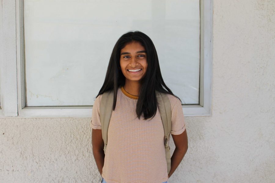  Krishnasamy is excited for her upcoming tennis matches.
Photo by: Hannah Elson