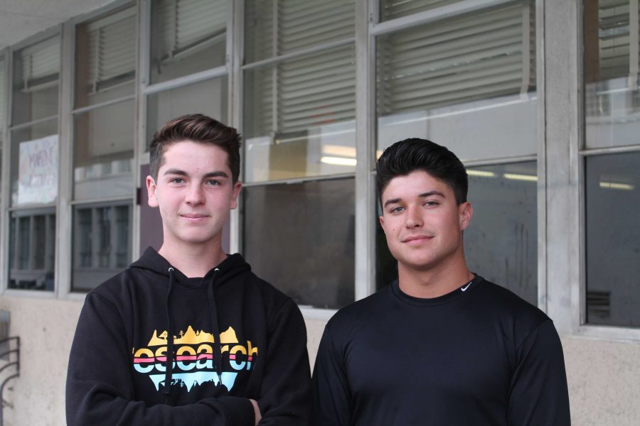 Senior Gabe LeVasseur (pictured right) said, “I think students should wait until Sophomore year.”  
Photo by: Diego Roberto