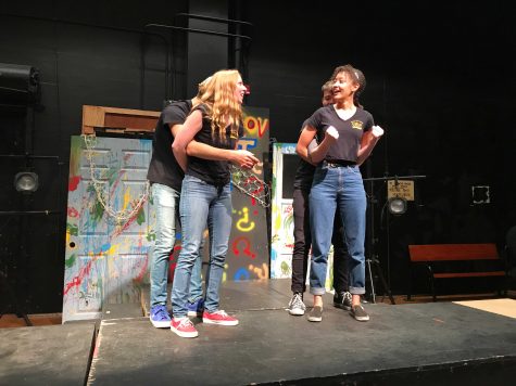 Thanks to the troupe’s seemingly expert usage of absurdist humor, dark comedy and other such genres, the audience members were laughing all night. Photo by: Liliana Lara