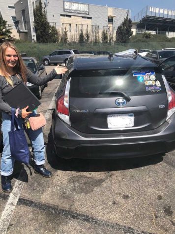 When asked her opinion on the quality of driving in the parking lot, senior Christine Martin said, “I think people drive fast to show off and it’s really unsafe and stupid.” Photo by: Janelle Chavira