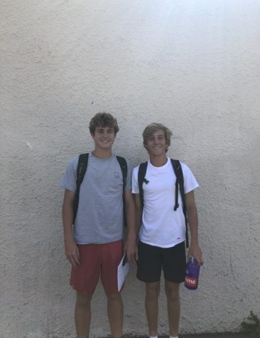 Juniors Theo Warren and Chase Currie say,