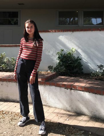 Freshman Jayla Ramirez showing off her style. She commented,