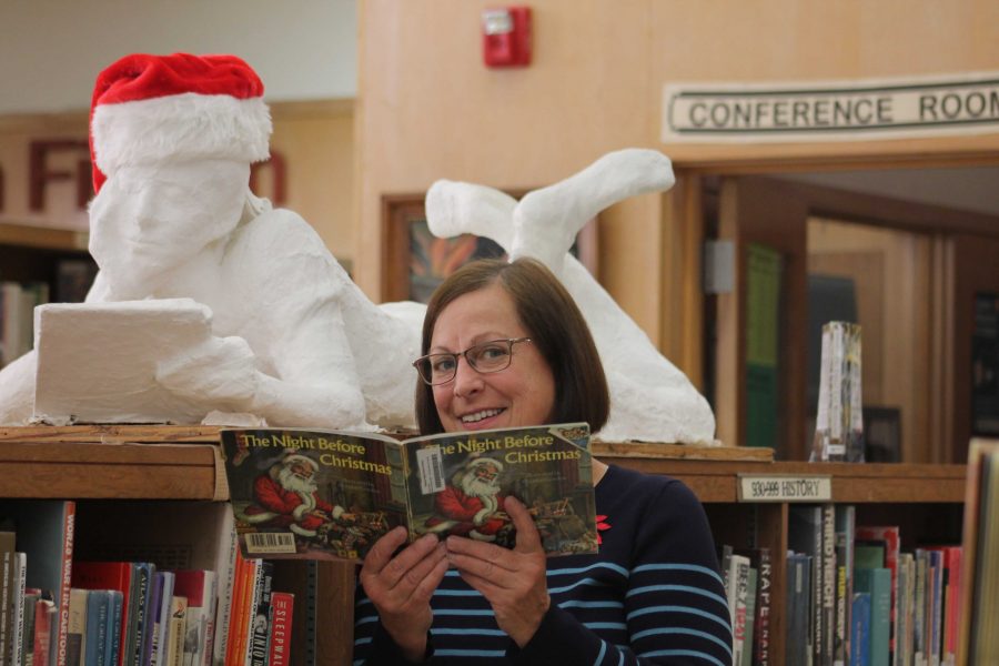 Susan Adamich, librarian at VHS, explained that she participates in these types of shows because she just likes to act silly. Photo by: Saida Delgadillo