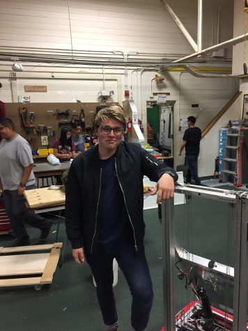 Senior James Vreeland is the operations manager for Team 3925. Photo by: Nathan Marshall