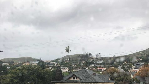 Rainclouds over Ventura, near Ventura High School. Photo by: Sam Coats