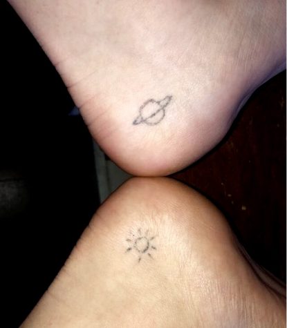 Senior Hailey Elson's stick 'n poke tattoos.