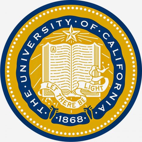 The school seal of UC Berkley; the University is the subject of this interview Gracie Morrison attends.