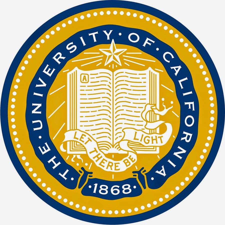 The school seal of UC Berkley; the University is the subject of this interview Gracie Morrison attends. 