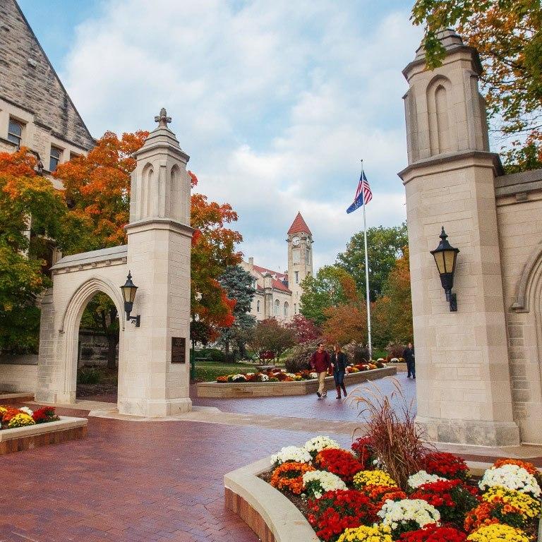 Picture of The University of Indiana in the fall. Source: University of Indiana Website