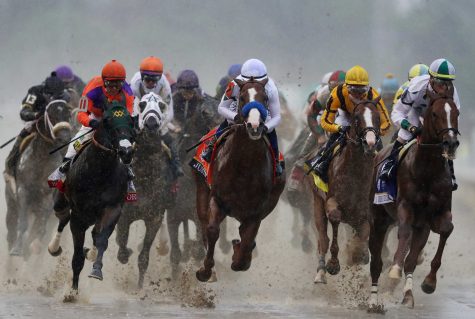 to win the 144th running of the Kentucky Derby at Churchill Downs on May 5, 2018 in Louisville, Kentucky.