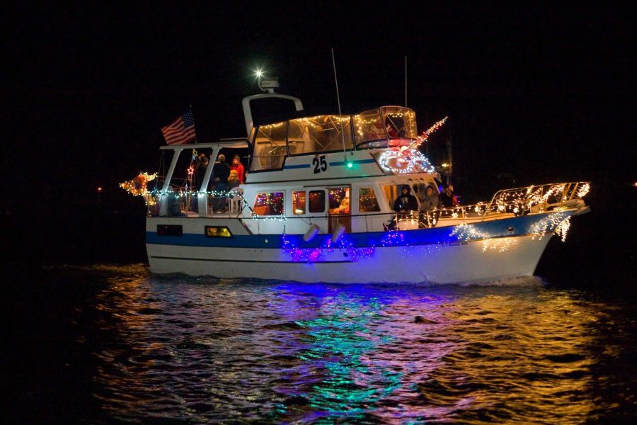 A+yacht+in+the+Ventura+Harbor+decorated+for+the+Parade+of+Lights.+Photo+by%3A+Ventura+Harbor
