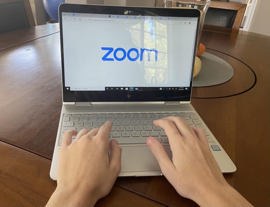 Classes are now just a couple clicks away with zoom. Photo by: Peyton Redmond