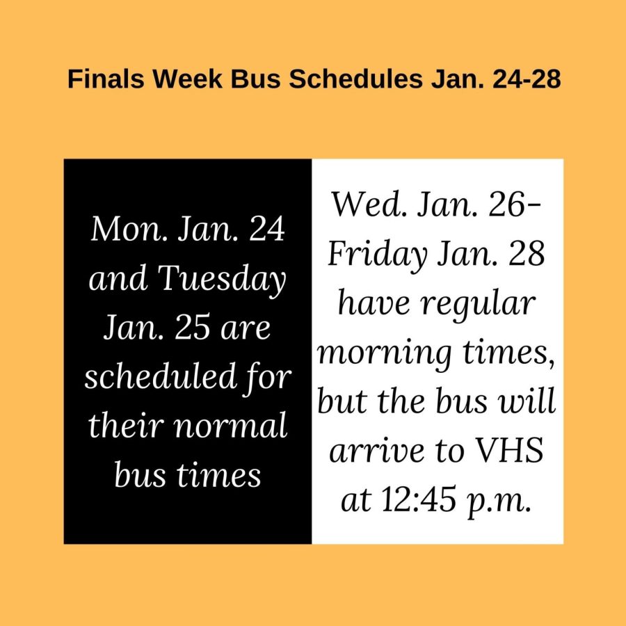 Finals bus schedule