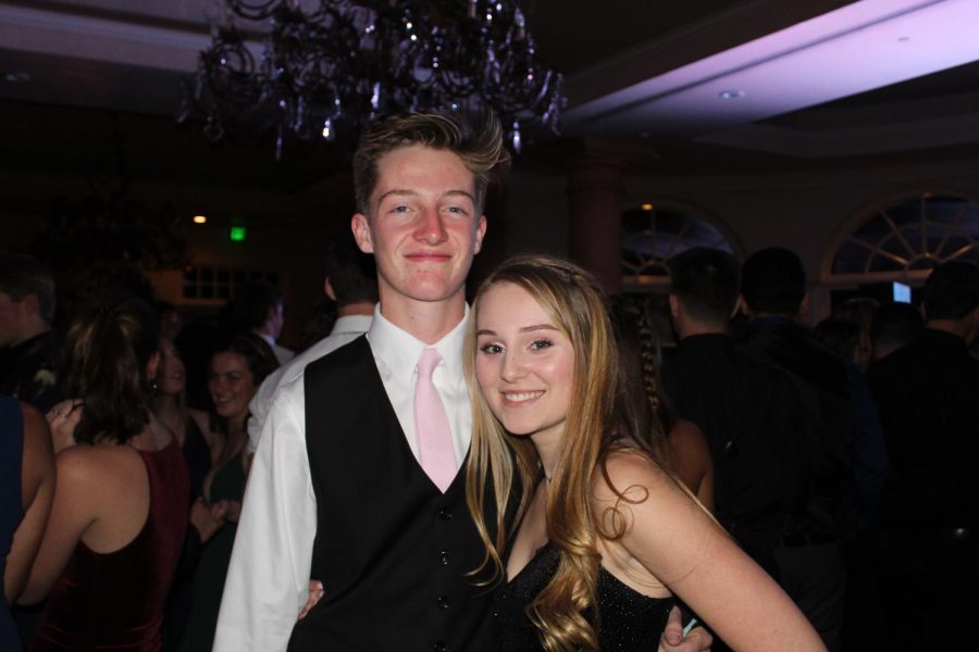 (From left to right) Seniors Ian Mcweeney and Serena Ropersmith. This was taken during the 2018 Senior Ball. Photo by: Jezel Mercado