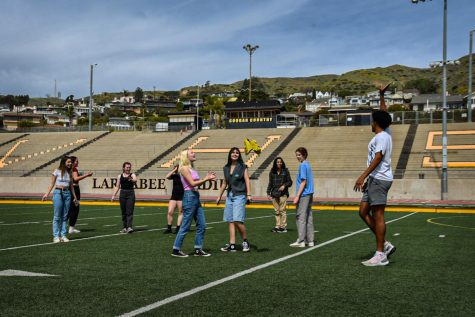 Senior Jayla Ramirez came up with the idea of “capture the flag” as a lunchtime activity. Ramirez said, “My committee [ASB] and I thought [capture the flag] would be a lot of fun.” Photo by: Adi De Clerck