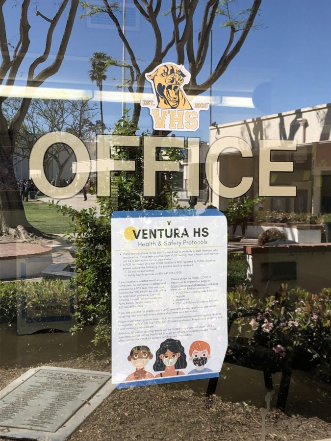 VHS+Principal+Marissa+Cervantes+said%2C+Ventura+High+School+will+follow+the+District%E2%80%99s+communications+and+guidelines+on+this+matter.+Masks+will+be+strongly+recommended+but+not+required+indoors+on+our+campus+beginning+March+14.+As+always+masks+will+be+available+to+anyone+who+would+like+one.+Mask+are+provided+in+classrooms%2C+office+and+health+office.+Photo+by%3A+Alejandro+Hernandez