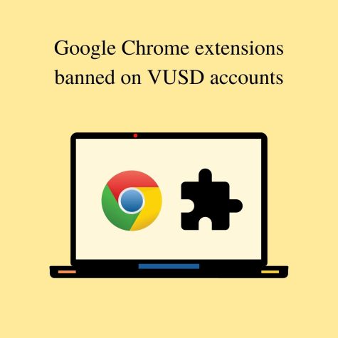 VUSD student can no longer access the Chrome Web Store via their school Google accounts. Photo by: Alejandro Hernandez
