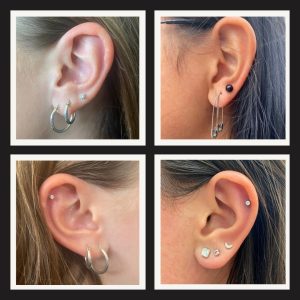 Ear piercings are some of the most popular piercings among teens. Photo by: Livia Vertucci