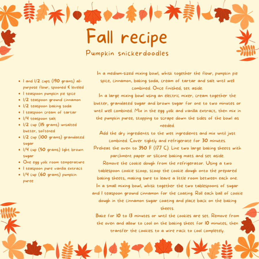 Fall recipe: Pumpkin snickerdoodles