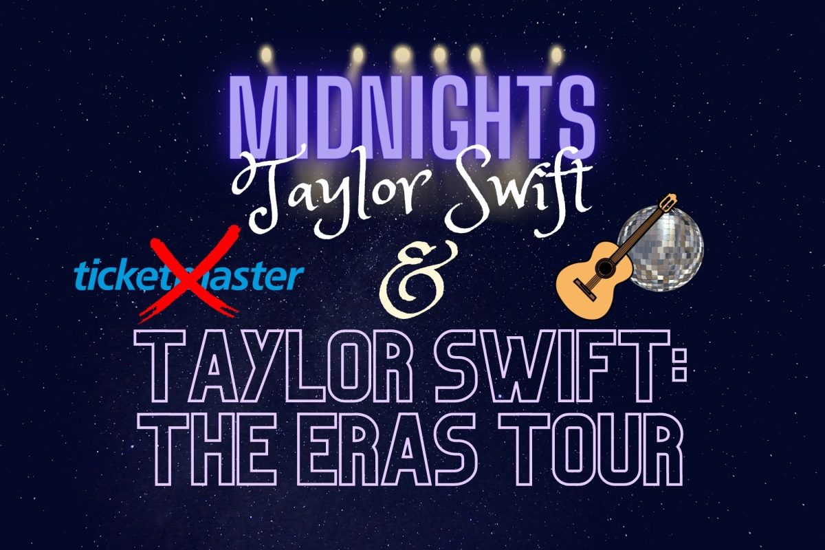 Taylor Swift announced Midnights and her next stadium tour just two and a half weeks apart, giving fans lots of excitement in just a few weeks. Graphic by: Ava Mohror
