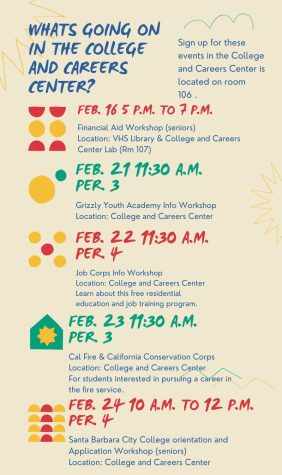 College and Careers Center events Feb. 16 to 24