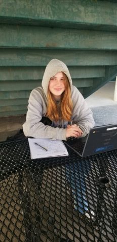 Emilia Reed said, “I like thin mints. They’re kind of the only ones I’ve ever had and I really like them.” Photo by: Isabel Andrade