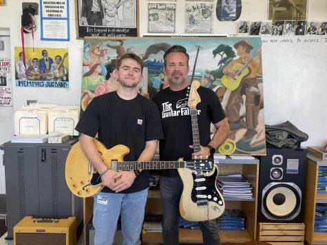 Jayden Secor 20 and Guy Martin 88, left to right, will do a gig March 31 at The Twist in downtown Ventura. Photo by: Julian Martinez
