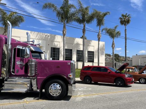 The VHS Car Show was held on March 31, and featured a variety of different vehicles, including a purple semi-truck. Photo by: Jane Armstrong