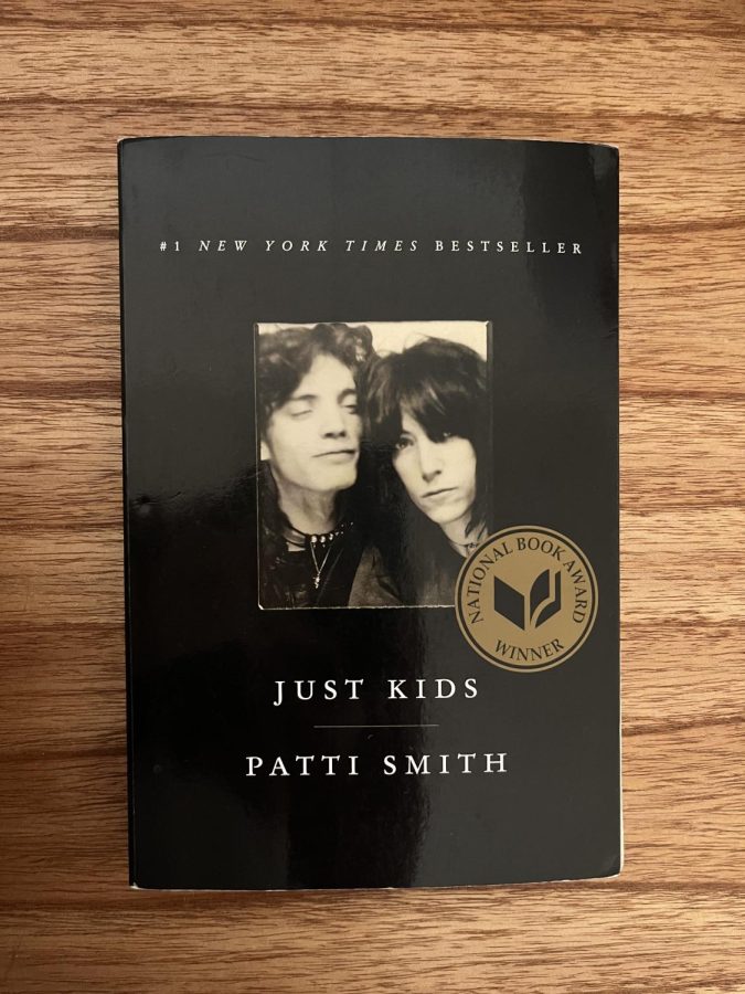 Just Kids by Patti Smith is an autobiography of her early life before fame and her complicated relationship with Robert Mapplethorpe. Photo by: Jane Armstrong