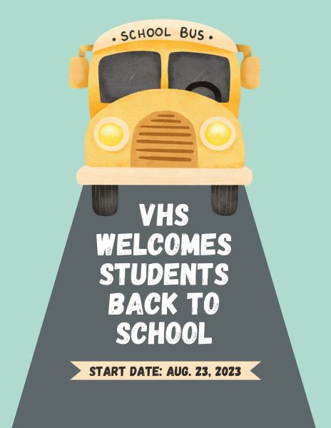 The first VHS classes started at 8:30 a.m. on Aug. 23, and marked the beginning of the school year. Graphic by: Alexis Segovia 