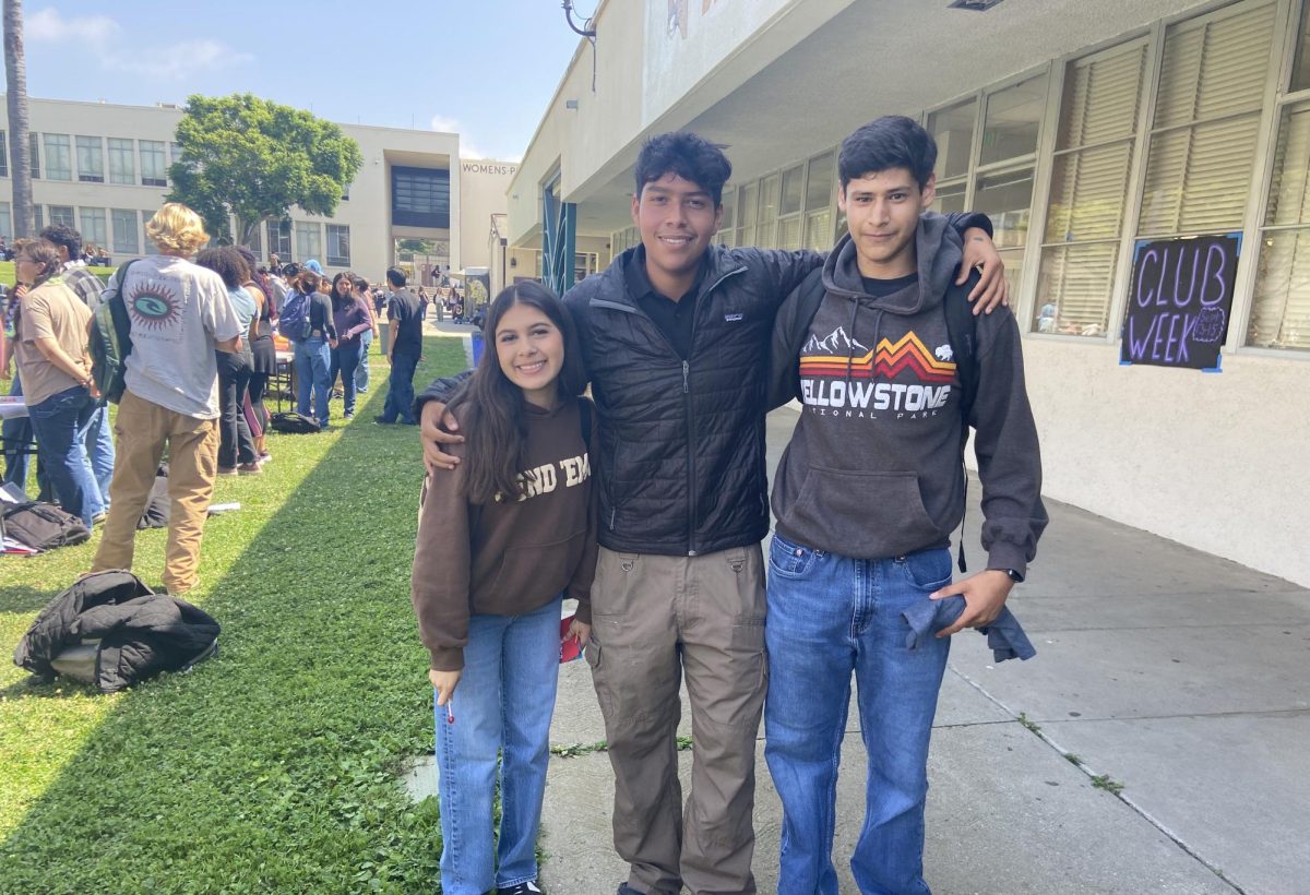 Linnet Sanchez 25, Adrian Resendiz 25 and Andrew Sandoval 25 joined the Young Life Club. The club is a Christian organization with programs for young adults. Photo by: Isabella Fierros