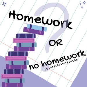 Homework might not be very popular, but its the most efficient and effective way to solidify learning and knowledge in students. Graphic by: Isabella Fierros
