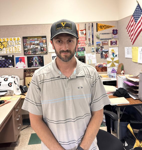 Preston Biller, the new track and field coach, has big aspirations for track at VHS. Photo by: Meray Touma