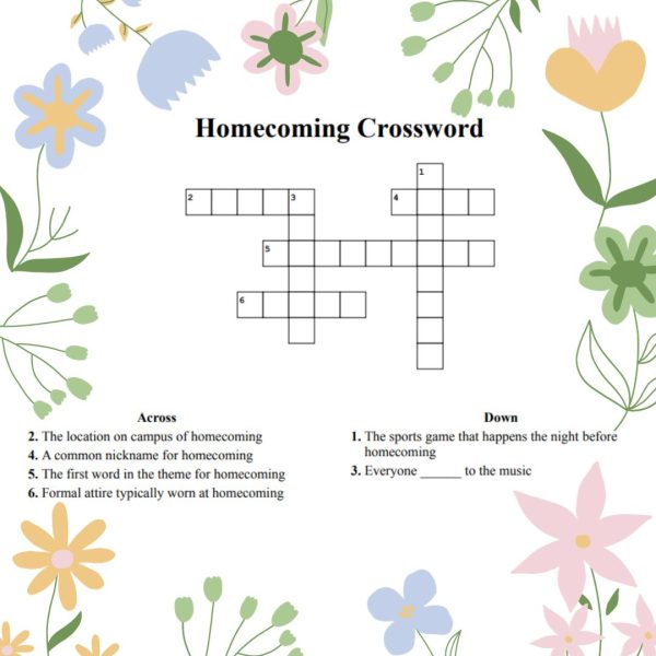Homecoming crossword