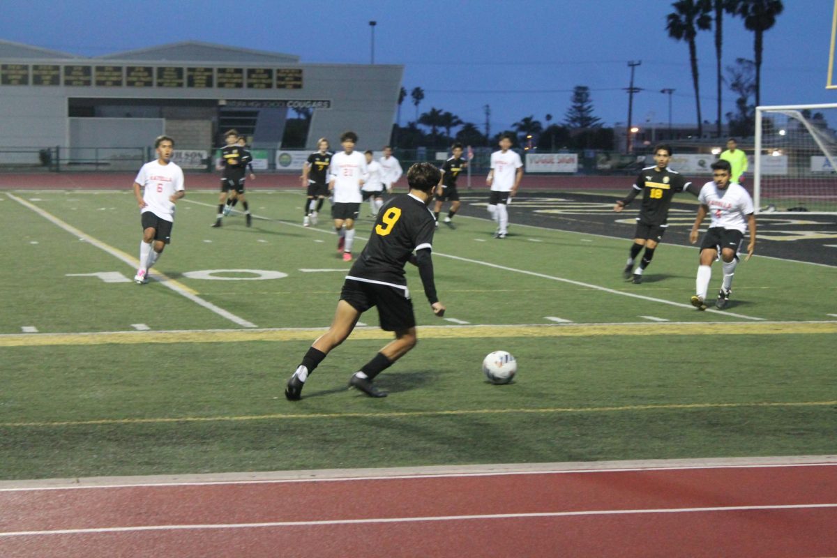Marcos Hernandez 24 prepared to cross the ball into the box. Photo by: Brynn Kightlinger
