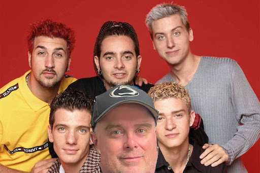Gacha intermingling with with NSYNC members to promote the new album in a now released photo. Photo by: Señorita Shortie
