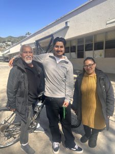 [left to right] George Lopez, a campus supervisor at VHS, said, “I don’t have any plans, whatever comes up because plans never work, but I might go to Texas.”  Damian De La Fuente ‘24 said, “I’m going to hang out with friends and perform at parties.” Viviana Rodriguez, a campus supervisor at VHS, said, “I’m going to see my family in Santa Barbara and do some deep cleaning.”  Photo by: Meray Touma 
