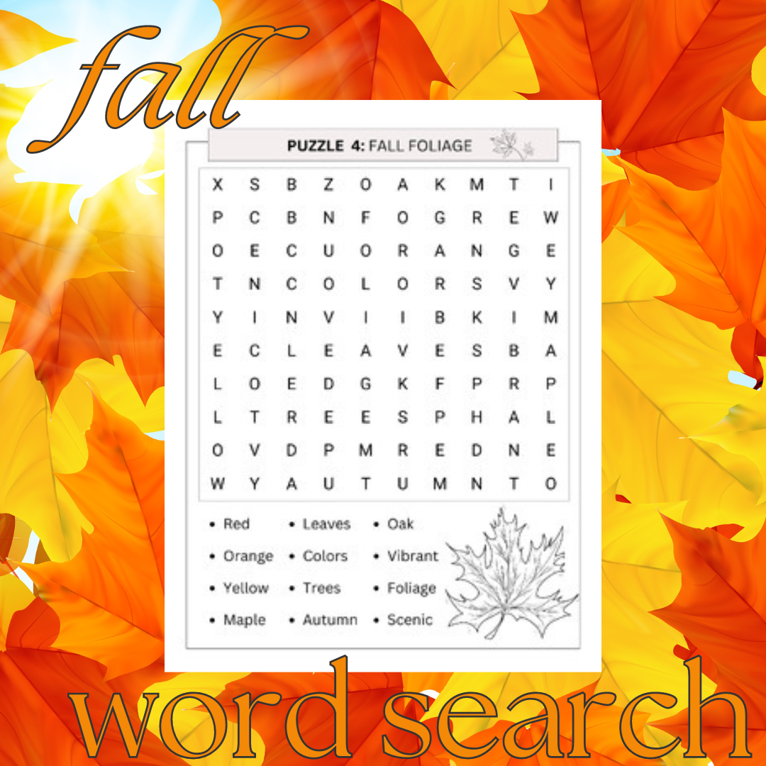 Fall word search