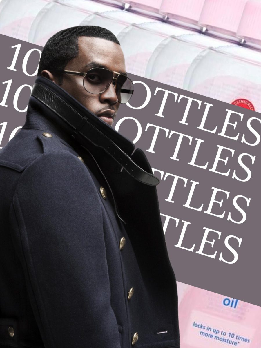 Diddy was rumored to be in possession of 1000 bottles of baby oil. Graphic by: Emma Blackburn
