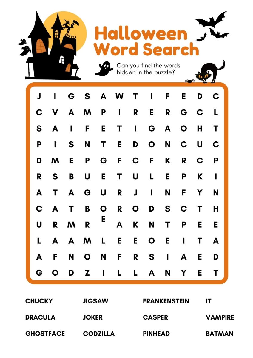 Halloween word search