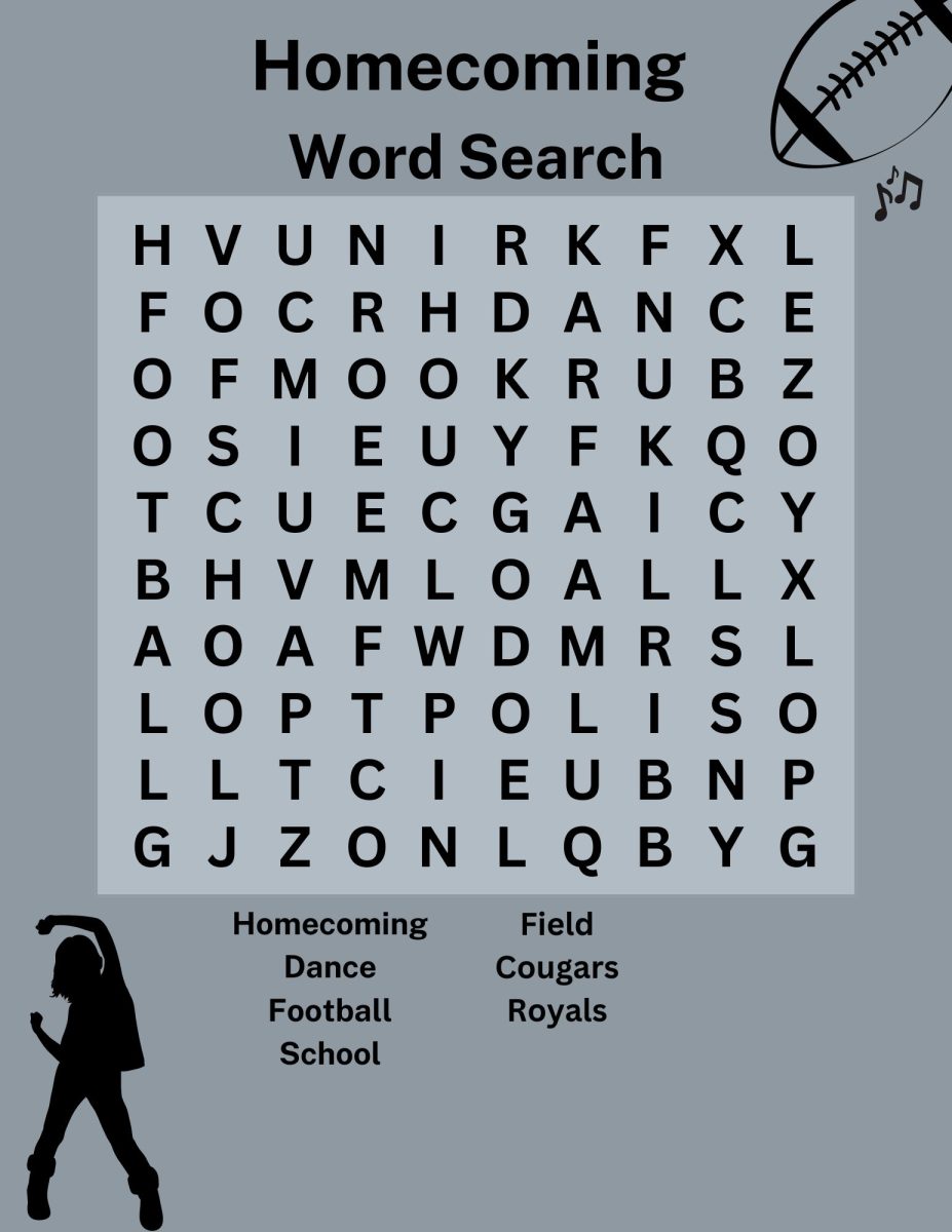 Homecoming word search