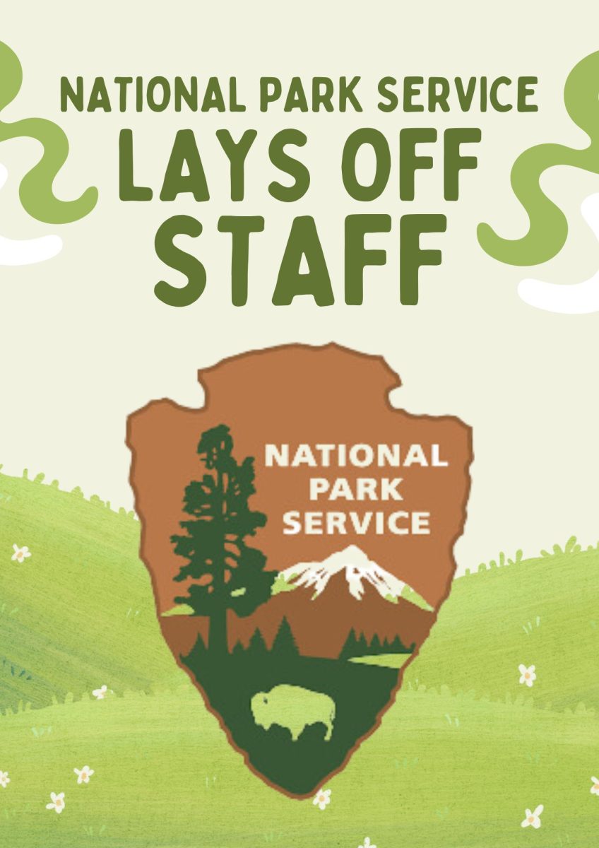 Approximately 5% of the total employees at National Parks were laid off due to Trump' s effort to lower the federal government workforce. Graphic by: Ava Blau-Grinsel
