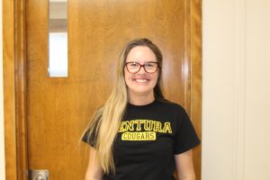 Lindsay Guzik, new assistant principal said, "I am settling in [at VHS] pretty well. I know a lot of the students, so that makes it a little bit easier coming from Cabrillo, and it's been nice to see them all grown up." Photo by: Abraham Kassa