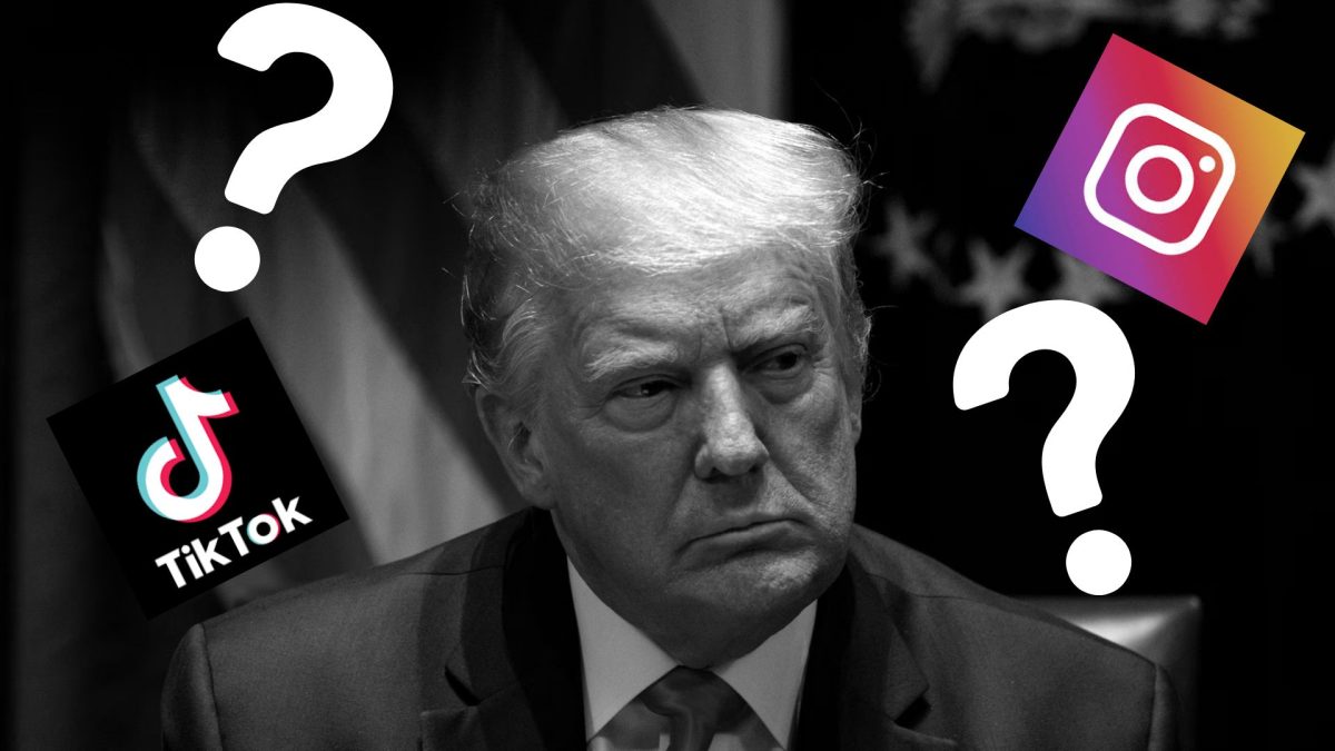 Online conspiracies arise about Trump's health. Graphic by: Marlie West.