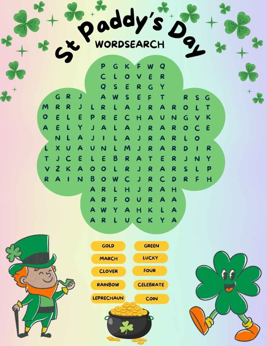 St Patrick's Day Word Search