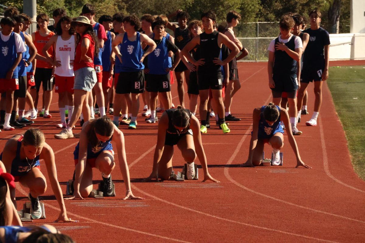 Ellery Noah ‘27 said, “The San Marcos meet was a lot of fun because it’s early in the season and a lot of people pr and try new events.” Photo by: Hendrix Lowder